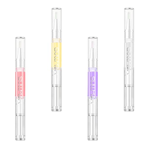 FOMIYES 4pcs Professional Cuticle Oil Pen Set - Nourishing Nail Treatment Twist Pens for Dry & Damaged Cuticles | Perfect for Manicures, At-Home Nail Care & Salon Use
