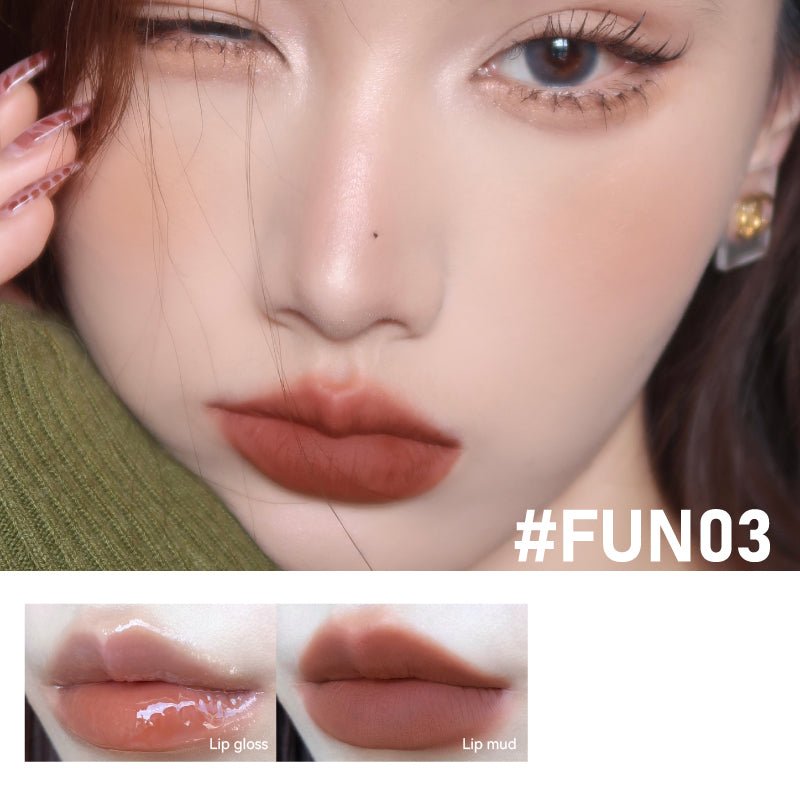 LEEMEMBER Fun Double Ended Lip Gloss - Long Lasting, Non-Sticky Lip Glaze for Day & Night Wear - Perfect for Parties, Dates, and Everyday Makeup Looks