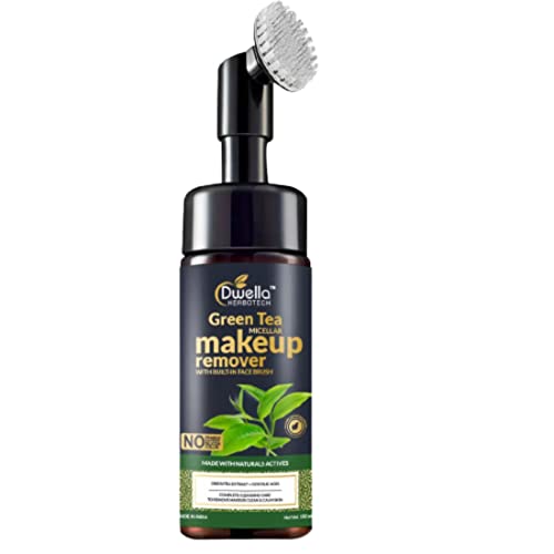 Dwella Herbotech Green Tea Makeup Remover - 150ml Natural Face Cleanser for Sensitive Skin | Paraben-Free, Sulfate-Free, Silicone-Free | Gentle Makeup Removal for Daily Skincare Routine