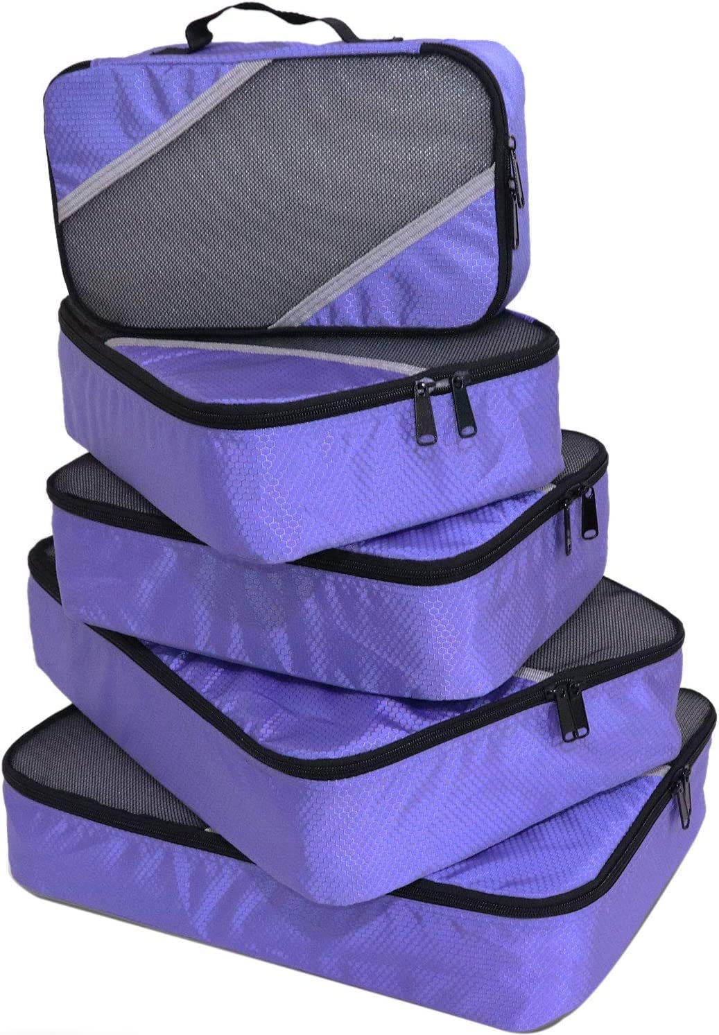 5-Piece Travel Packing Cubes Set - Compression Luggage Organizers with 3 Sizes for Suitcase & Backpack | Perfect for Business Trips, Vacations & Weekend Getaways
