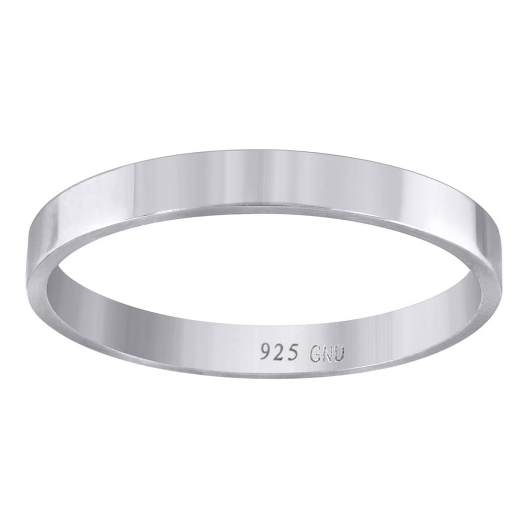 925 Sterling Silver Men's 7mm Size 11 Comfort Fit Yellow Wedding Band Ring - Durable Engagement Ring for Him, Anniversary Gift for Husband - Perfect for Proposals, Weddings & Special Occasions