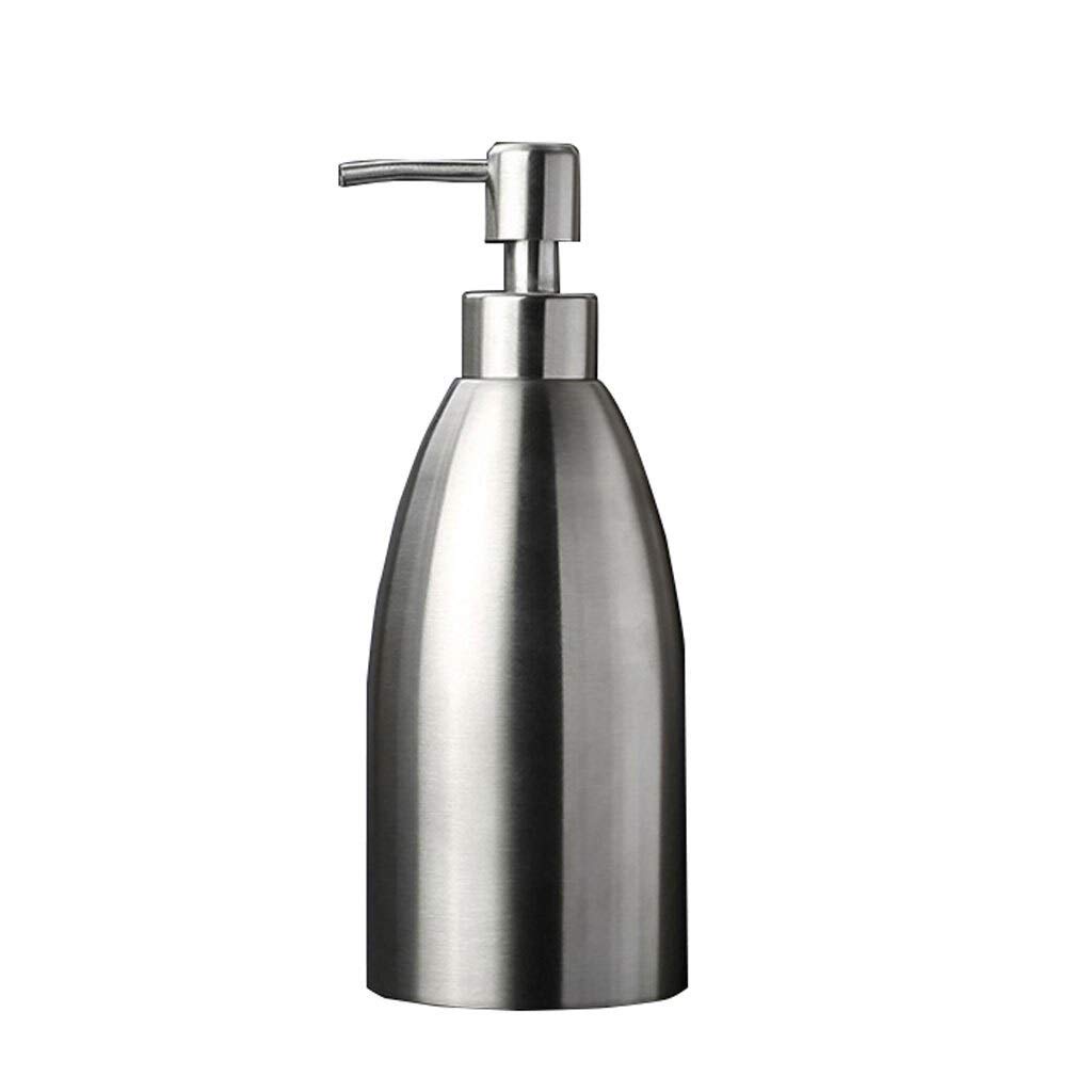 Premium 304 Stainless Steel Soap Dispenser - Wall Mounted Liquid Soap & Hand Sanitizer Bottle for Bathroom, Kitchen, Hotel - Refillable Shampoo, Shower Gel & Lotion Container (Color A) | Ideal for Home, Office & Travel Use