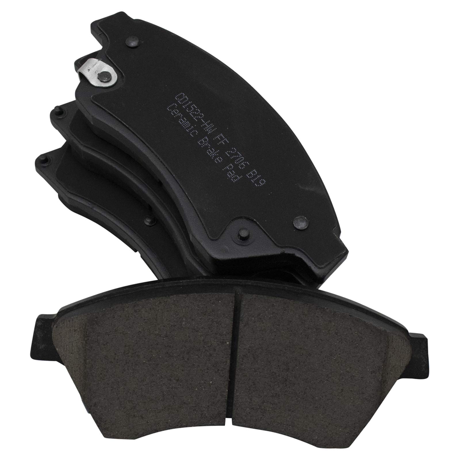 TRQ Ceramic Front & Rear Brake Pads for 2011-2015 Chevrolet Cruze, 2016 Cruze Limited & 2013-2016 Sonic - Smooth Braking Performance for City Driving & Daily Commutes