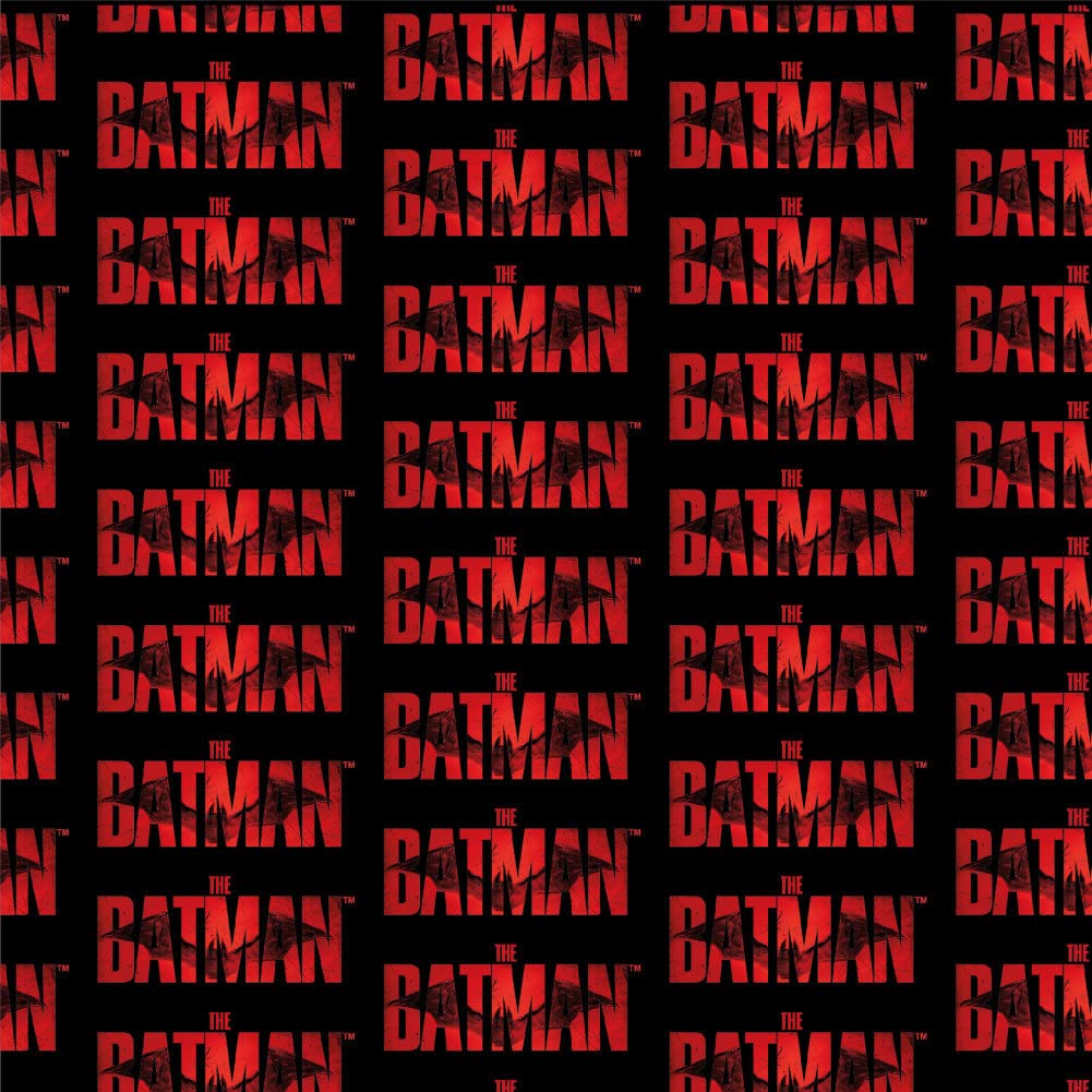 The Batman Logo Gift Wrap Paper Rolls - Premium Superhero Wrapping Paper for Birthday Gifts, Christmas Presents & Party Decorations