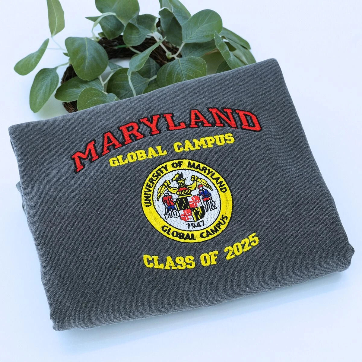 Custom Embroidered Comfort Color® University Sweatshirt - Greek Life Apparel, Sorority Gifts & College Spirit Wear for Campus Events, Game Days & Alumni Reunions