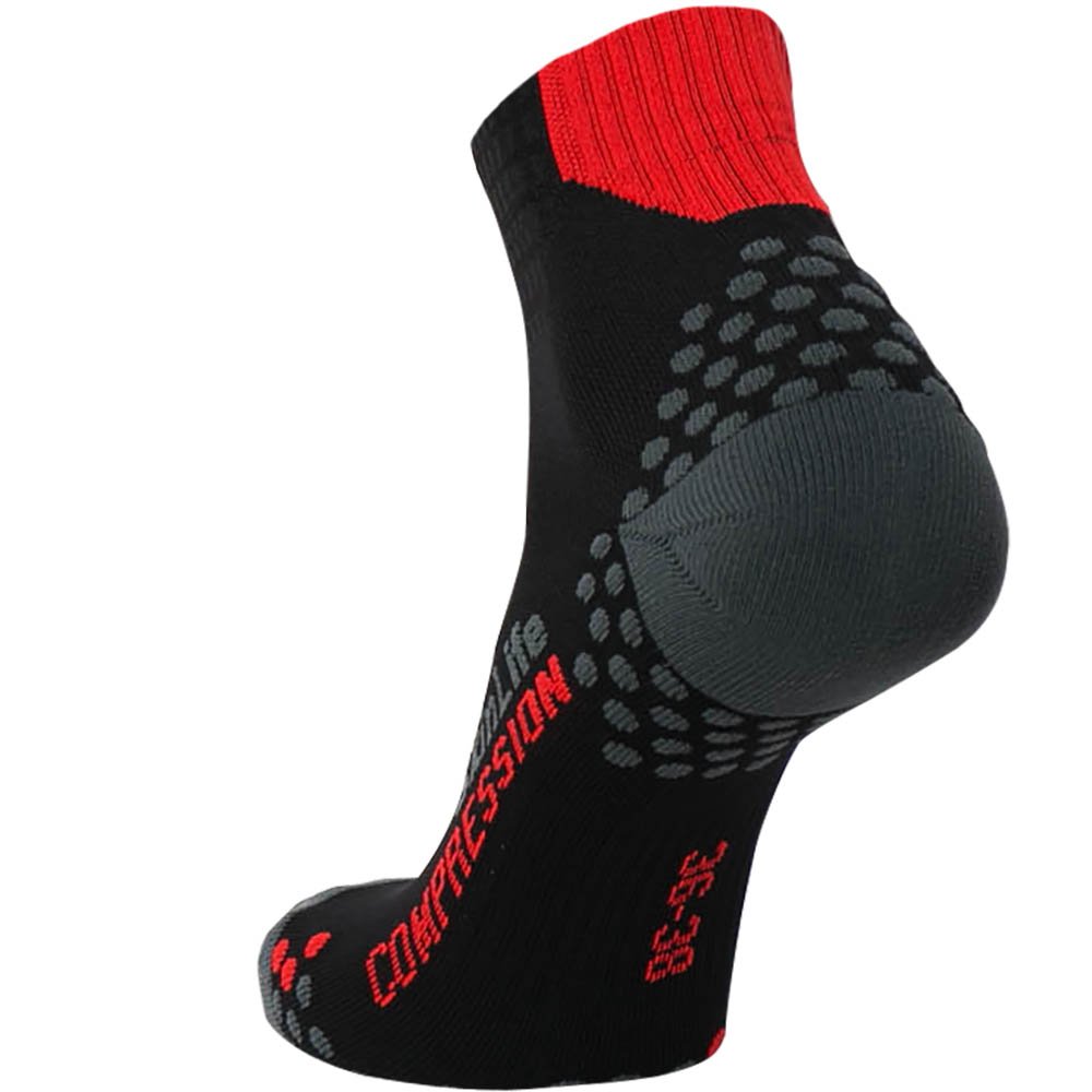 Breathable Compression Ankle Socks for Running & Sports - Moisture Wicking, Cushioned Dot Padding - Ideal for Jogging, Gym Workouts & Outdoor Activities