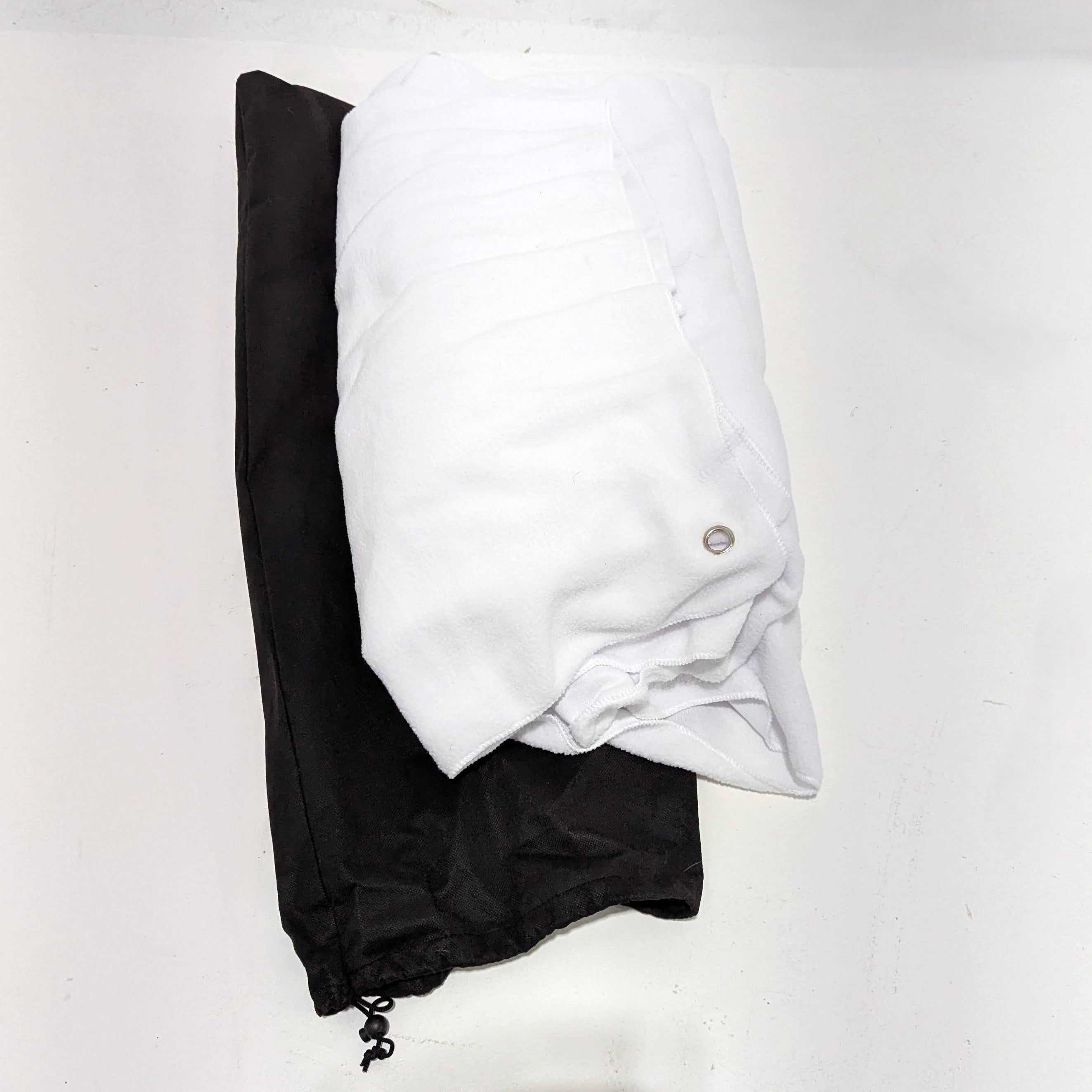 Westcott X Drop Pro Fabric Backdrop Kit - High Key White, 8x8 ft - Professional Photography Backdrop for Studio Portraits, Product Shoots & Video Backgrounds