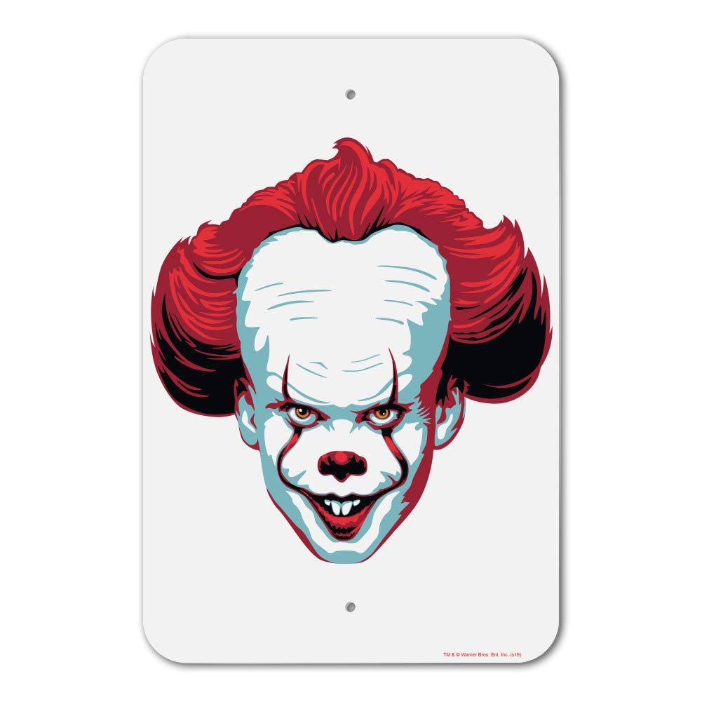 Pennywise Come Home Sign - Vintage Horror Movie Decor for Office, Business & Home - Perfect for Halloween, Horror Fans & Movie Themed Rooms