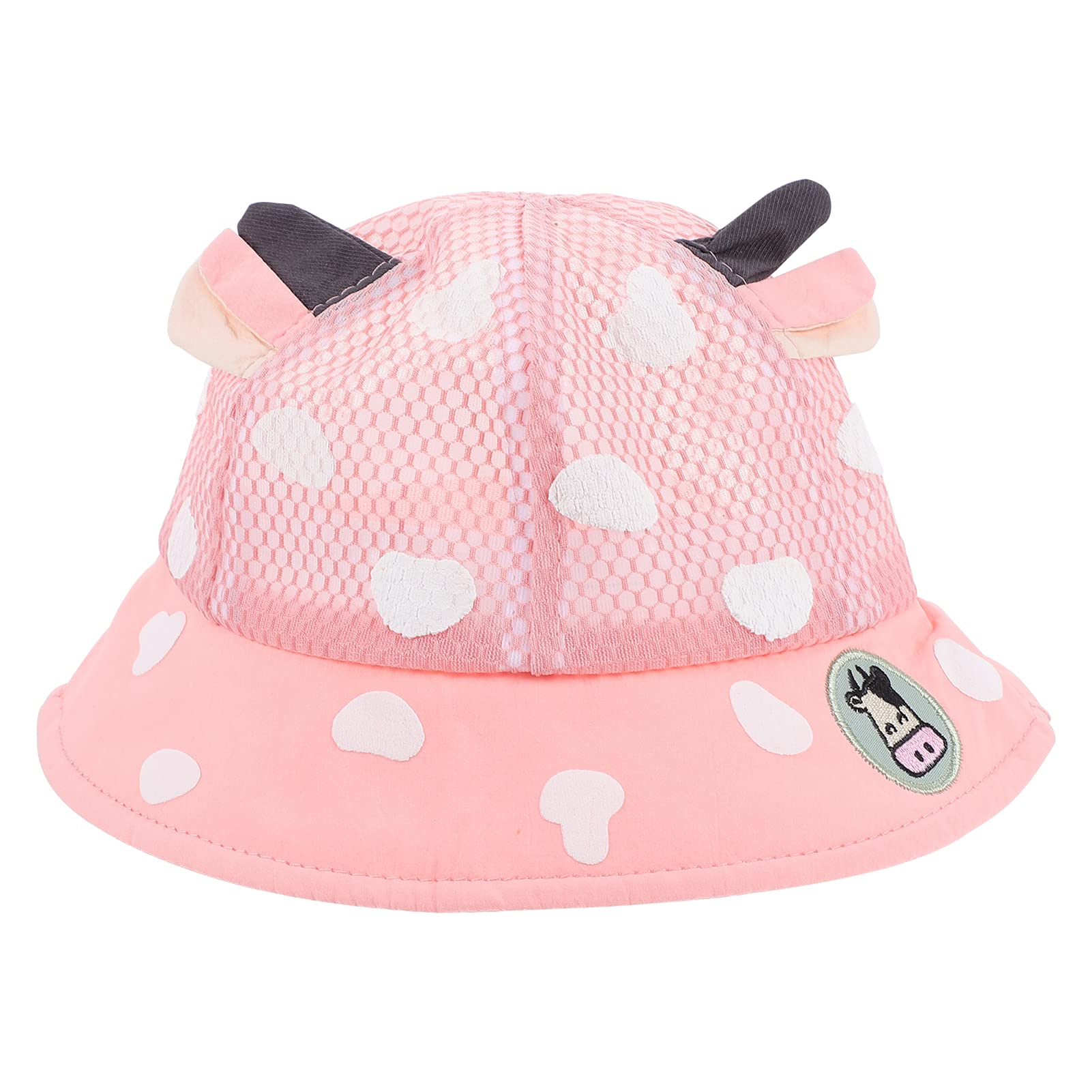 KESYOO Kids Cow Print Bucket Hat - Cute Animal Sun Hat for Boys & Girls, Breathable Mesh Fisherman Cap with UPF Sun Protection - Perfect for Beach, Outdoor Play, and Summer Activities