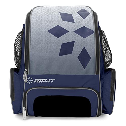 RIP-IT Ultra-Durable Softball Backpack with Multiple Compartments, Mesh Sleeves & Double J-Hooks - Perfect for Game Day, Practice & Travel - Best Sports Equipment for Athletes
