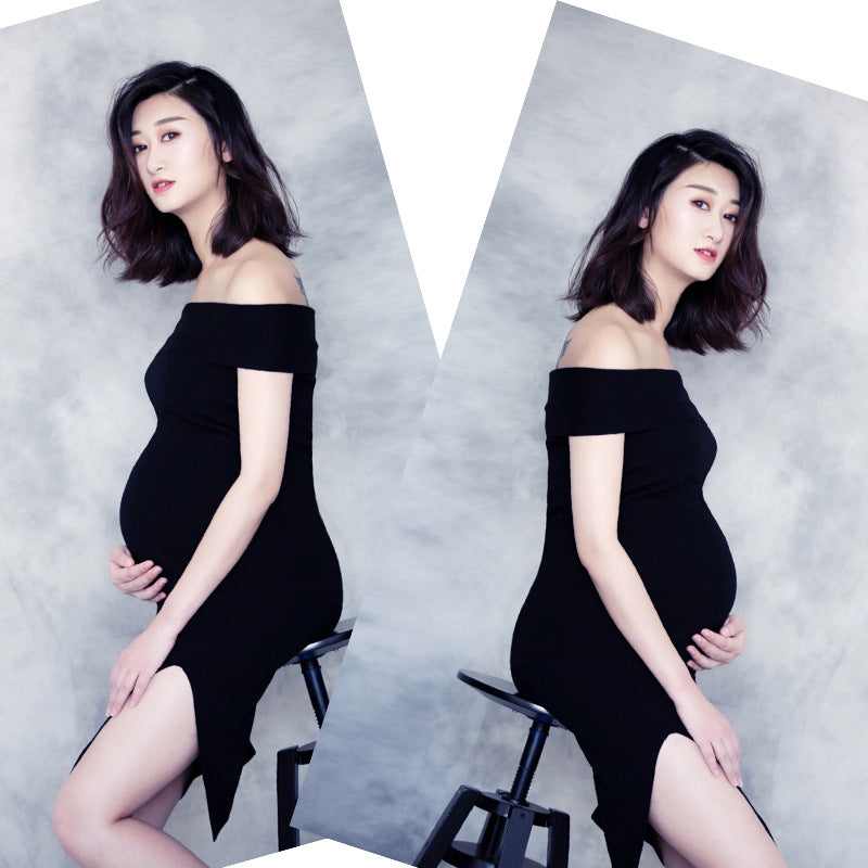 Maternity Photo Shoot Dress for Pregnant Women - Elegant & Comfortable Pregnancy Photoshoot Outfit for Baby Shower, Gender Reveal & Motherhood Moments