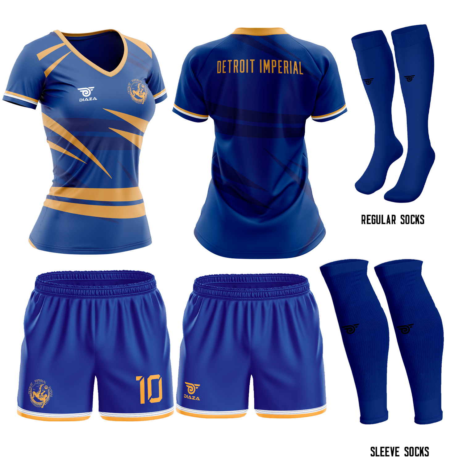 Detroit Imperial Women's Soccer Jersey - Authentic Away Kit for Female Players | Perfect for Matches, Training & Fan Support