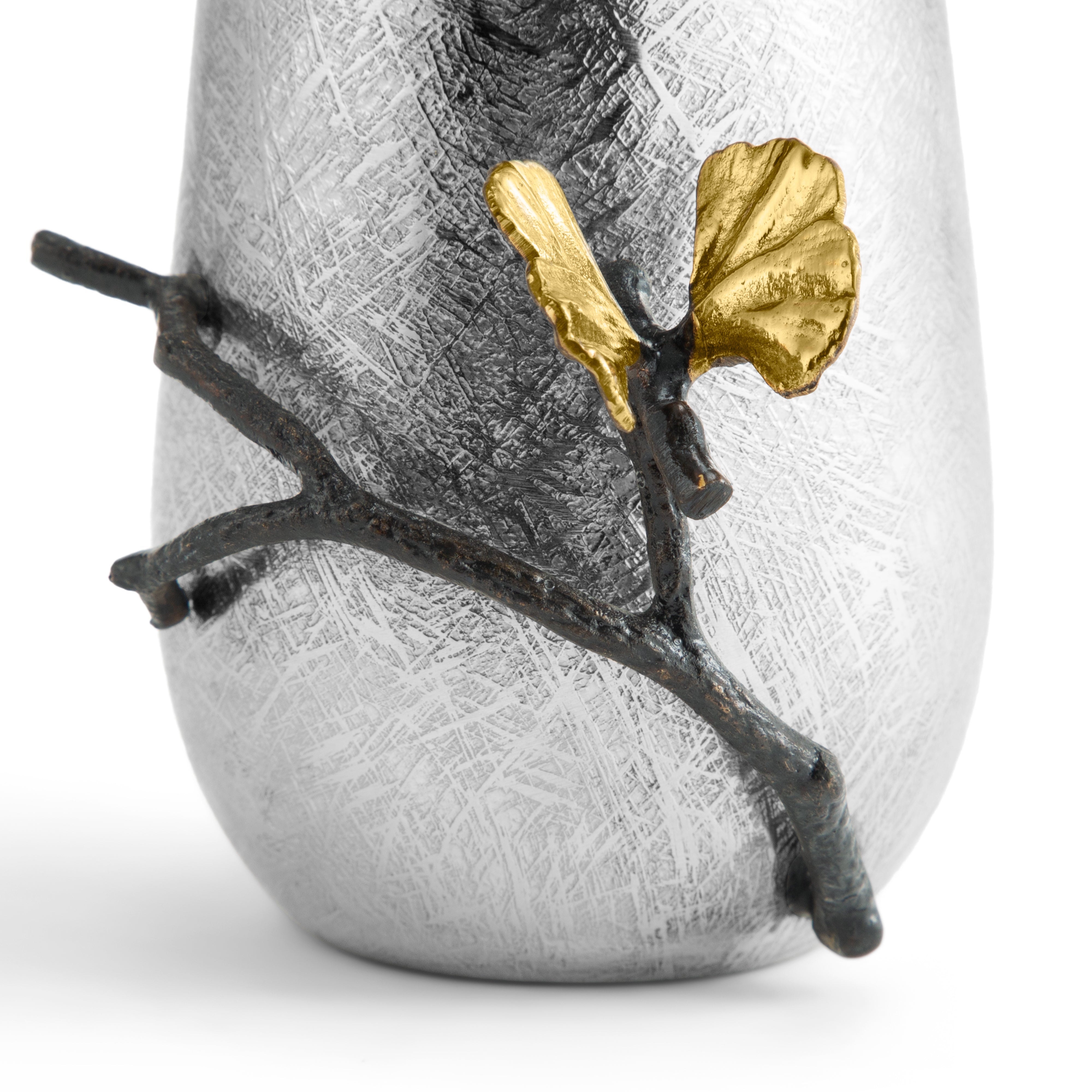 Butterfly Ginkgo Bathroom Accessories Set - Stainless Steel Shower Hooks & Organizer for Spa-Like Bathroom Decor