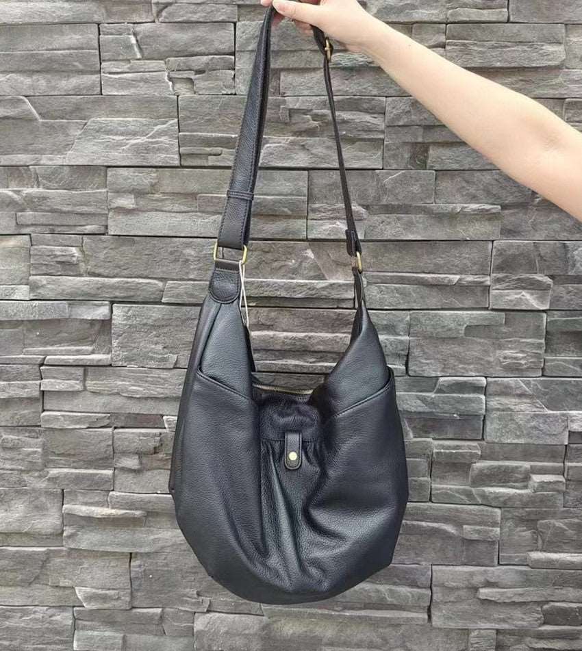 Premium Large Capacity Italian Leather Crossbody Bag for Women - Stylish & Durable Shoulder Bag for Work, Travel & Everyday Use