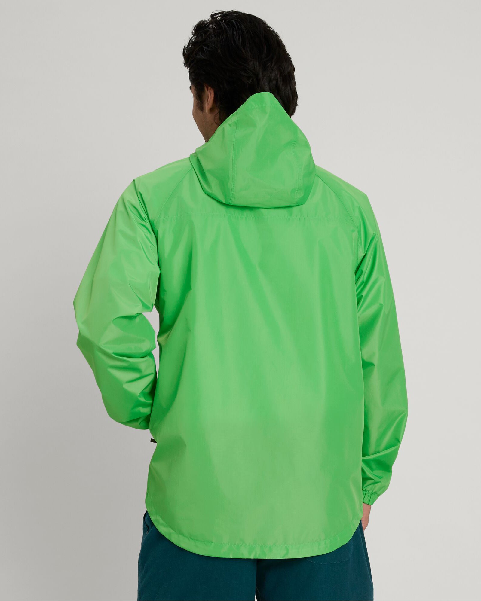 Men's Waterproof 2-Layer Rain Jacket with Pockets - Lightweight & Breathable for Outdoor Hiking, Camping & Travel | Lizzard