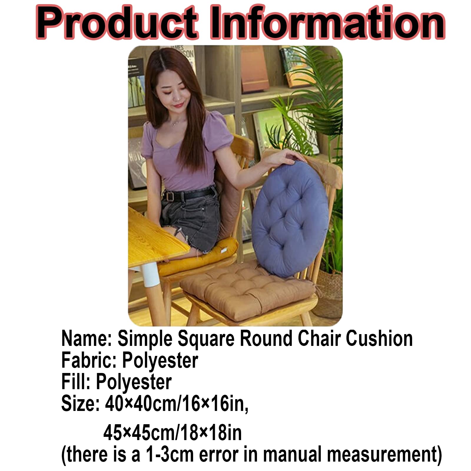 Premium Outdoor & Indoor Chair Seat Cushions - 18