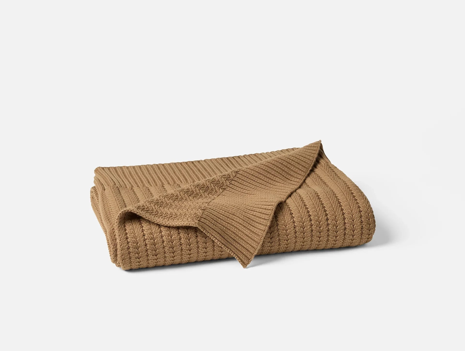 Casa Loma Organic Cotton Knit Throw Blanket - Soft & Cozy Handmade Knitted Afghan for Couch, Bed & Sofa - Perfect for Living Room, Nursery & Gift Giving
