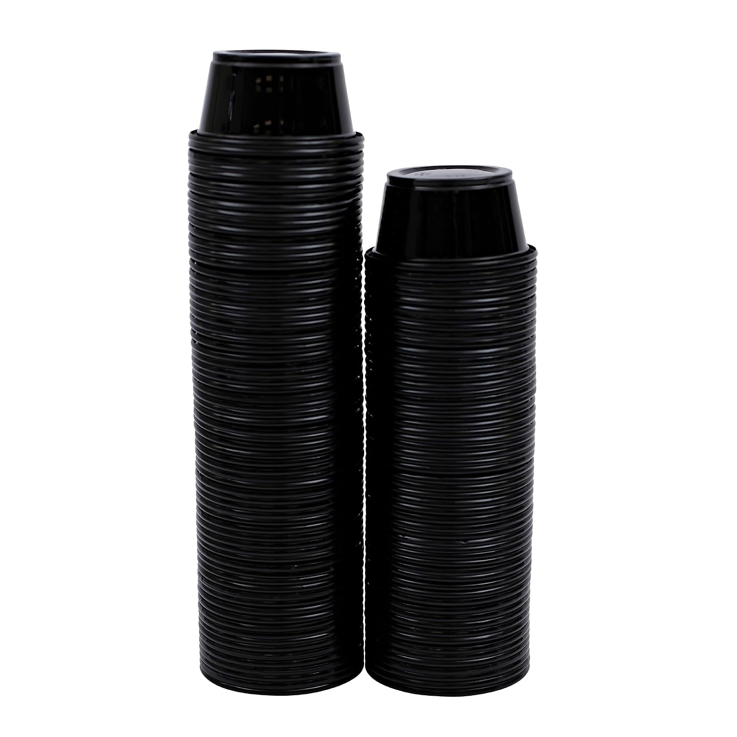 Boardwalk PRTN2BL 2 oz Black Polypropylene Souffle/Portion Cups - 2500 Count Bulk Pack for Catering, Baking, Meal Prep & Food Storage