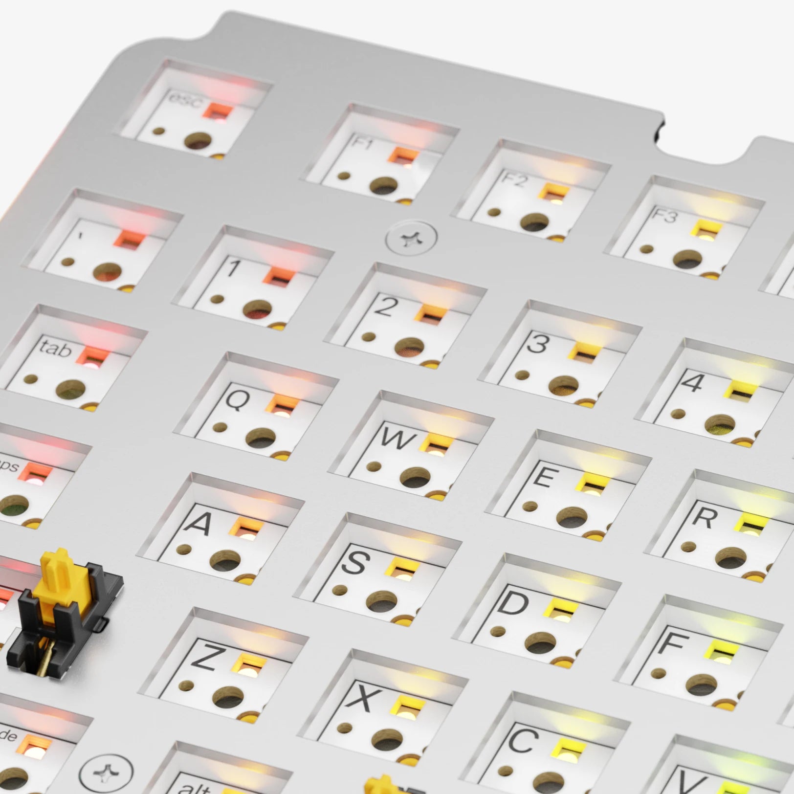 GMMK 3 Mechanical Keyboard Switch Plates - Compatible with GMMK 3 60% 65% 75% Layouts - Aluminum Steel PC Material - Perfect for Gaming Typing & Custom Keyboard Builds