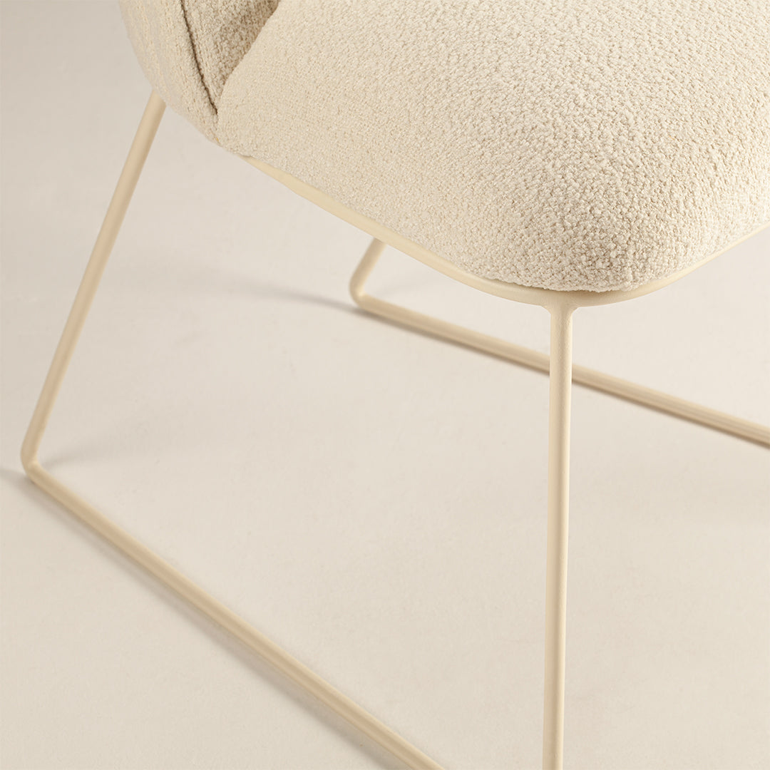 Croix I Side Chair - Modern Dining Chair with Wooden Legs & Upholstered Seat - Perfect for Kitchen, Dining Room, and Office Use