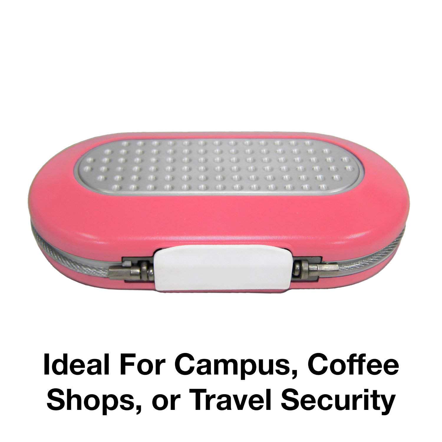 Master Lock 5900DPNK Pink Portable Combination Lock Box - Set Your Own Code, Travel Safe for Phone, Passport, Money & Valuables | Ideal for Home, Office, Travel & Hotel Security