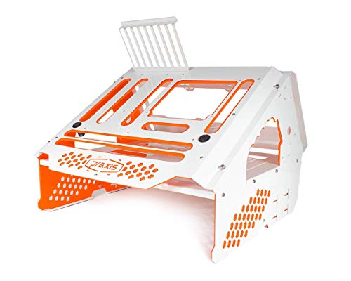 White W/Solid Orange Accents