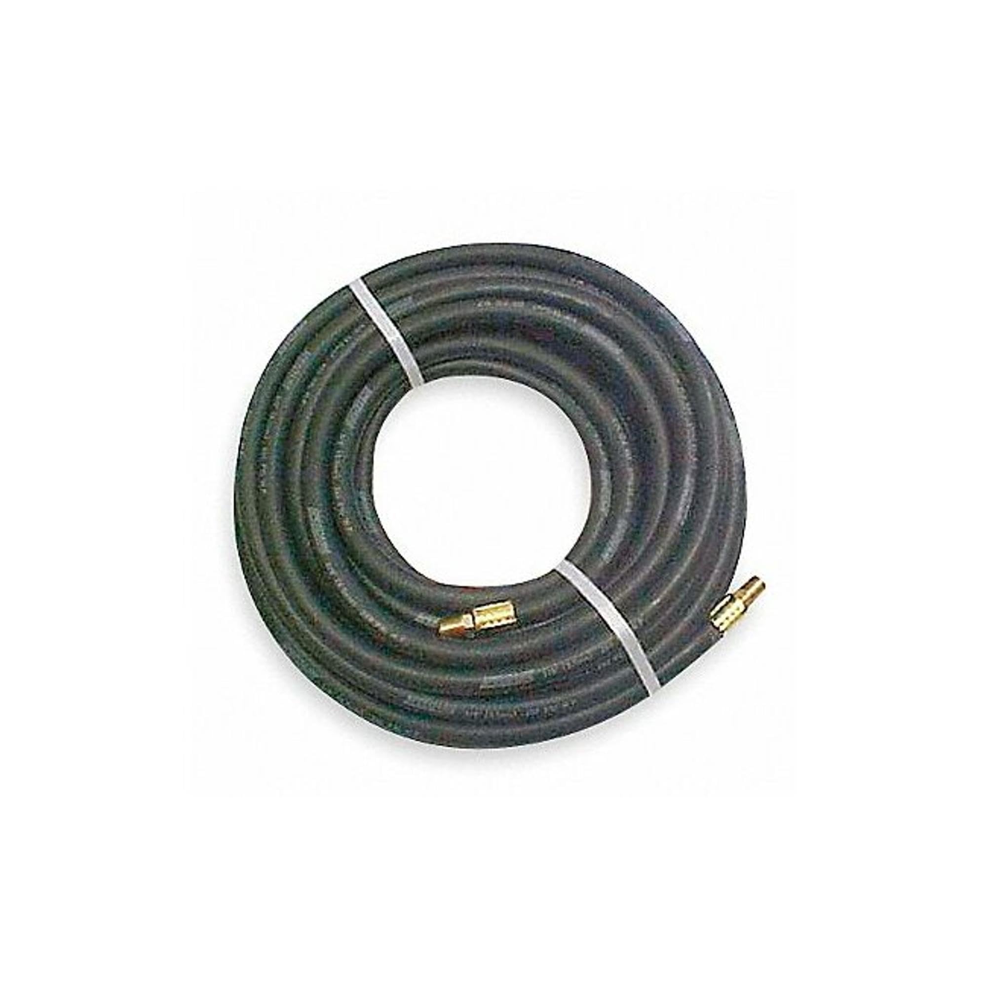 Speedaire 3JT65 1/4 Inch ID x 1/4 NPT Black Air Hose 50 Feet - Ideal for Pneumatic Tools, Air Compressors & Workshop Applications