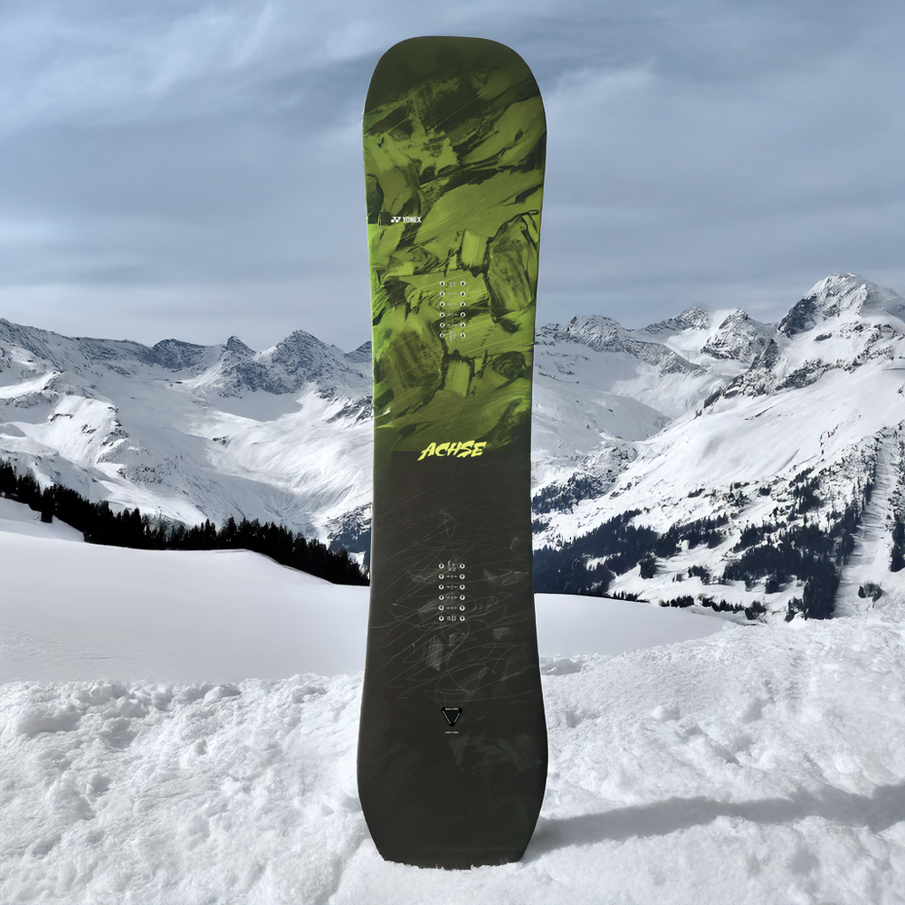 Yonex ACHSE Snowboard - Shine Yellow | High-Performance All-Mountain Board for Freestyle & Powder Riding | Perfect for Park, Backcountry & Resort Slopes