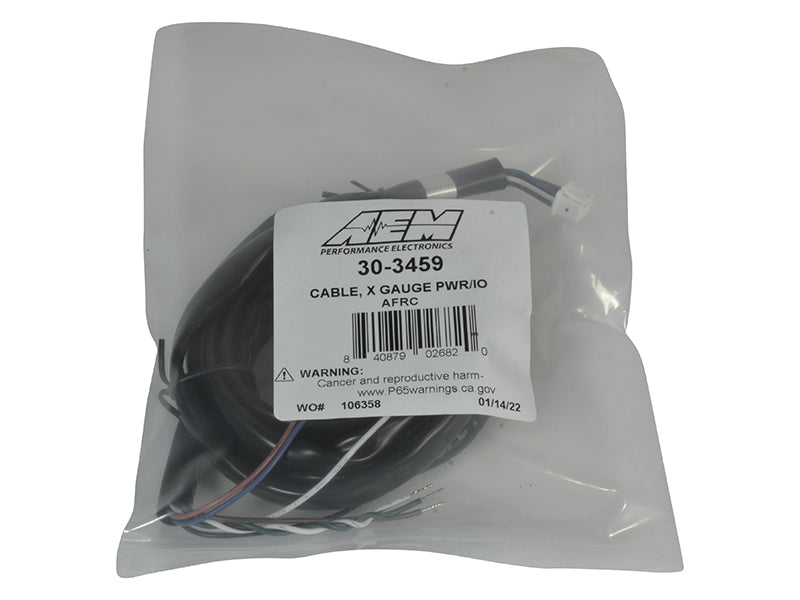 AEM 30-0300 X Series Wideband Gauge Power Harness - High Performance Wiring Kit for Accurate Air/Fuel Ratio Measurement - Perfect for Dyno Tuning & Performance Upgrades