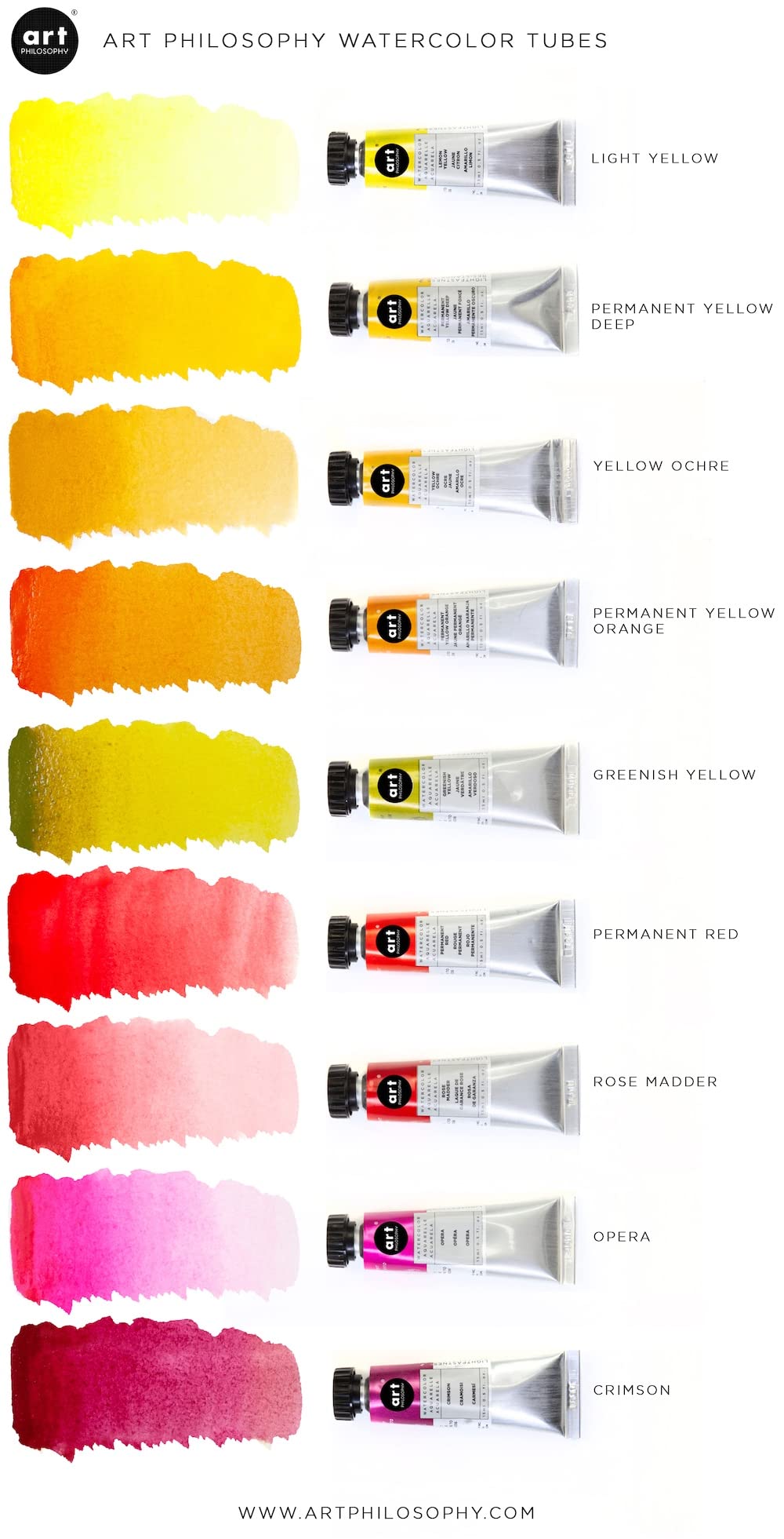 Art Philosophy® Professional Artist Grade Viridian Hue Watercolor Paint Tubes - Perfect for Watercolor Painting, Illustration, and Mixed Media Art Projects