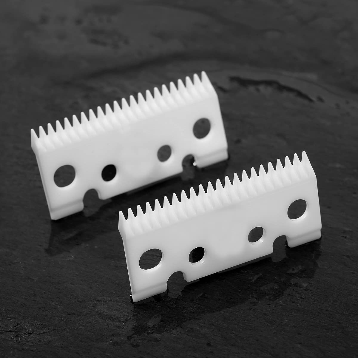 WAHFOX 2-Pack Ceramic Replacement Blades for Andis Master Clippers - Professional Hair Cutting Blades for Barbers & Stylists - Perfect for Salon, Home Haircuts & Pet Grooming