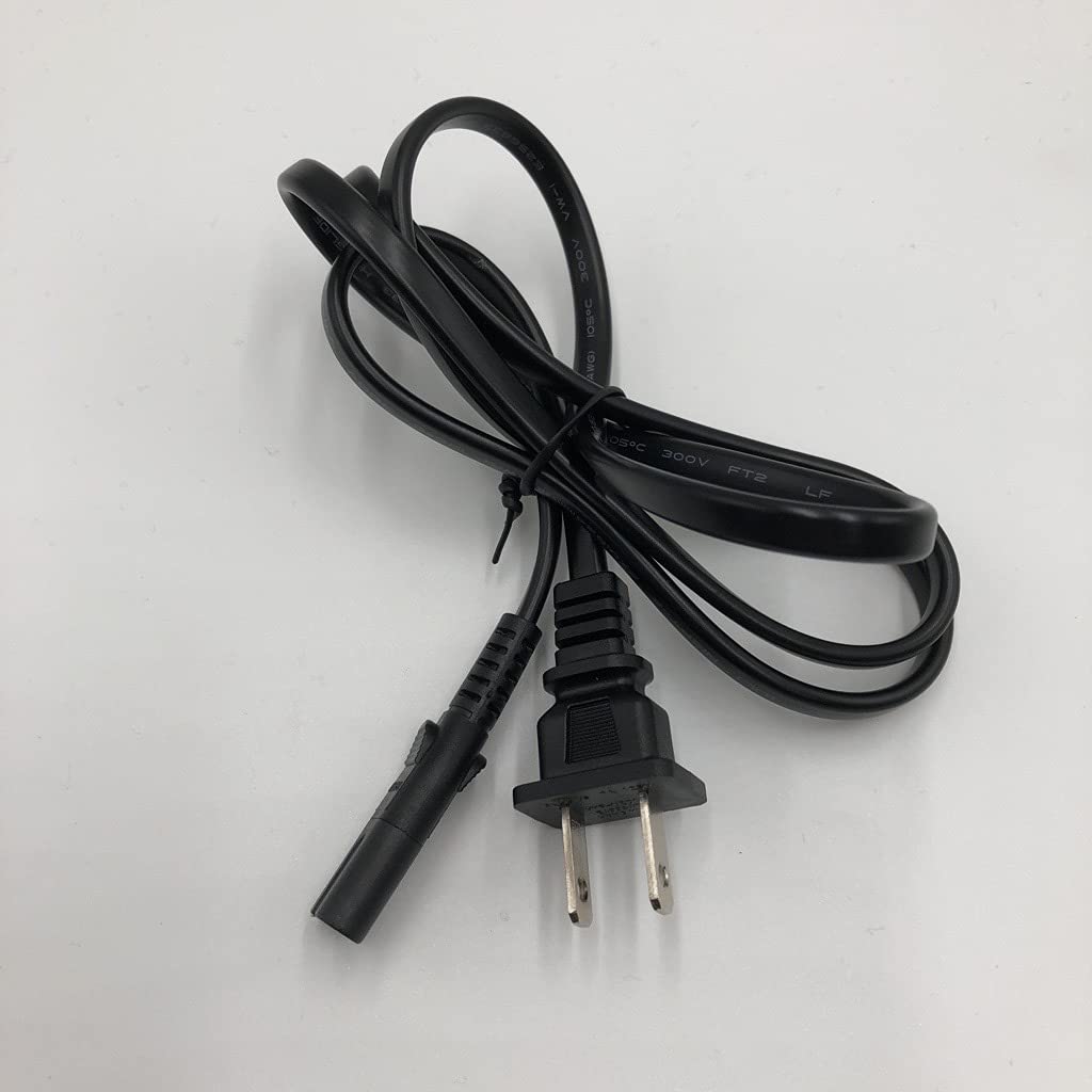 Majority Power Cable - Replacement AC Cord for Majority D40 Bookshelf Speakers & Oakcastle BX200 Boombox - Perfect for Home Audio Setup & Portable Music Systems