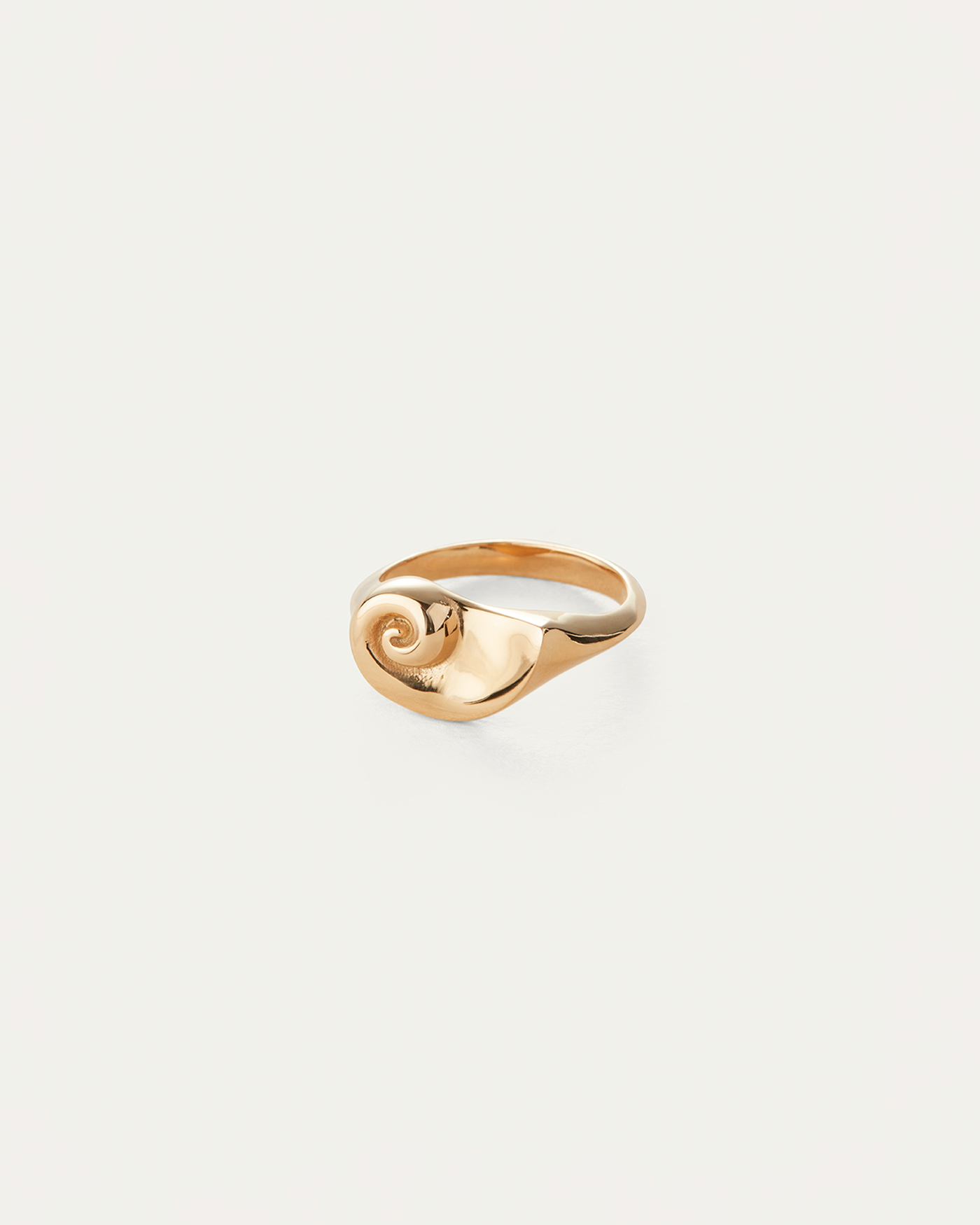 Lucille Signet Ring for Women - Elegant Gold Plated Initial Letter Ring - Perfect for Gifts, Engagements, and Everyday Wear