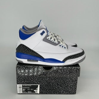 AIR JORDAN 3 RACER BLUE Men's Basketball Shoes Size 8.5 - Style CT8532-145 | Retro Sneakers for Running, Training & Streetwear Fashion