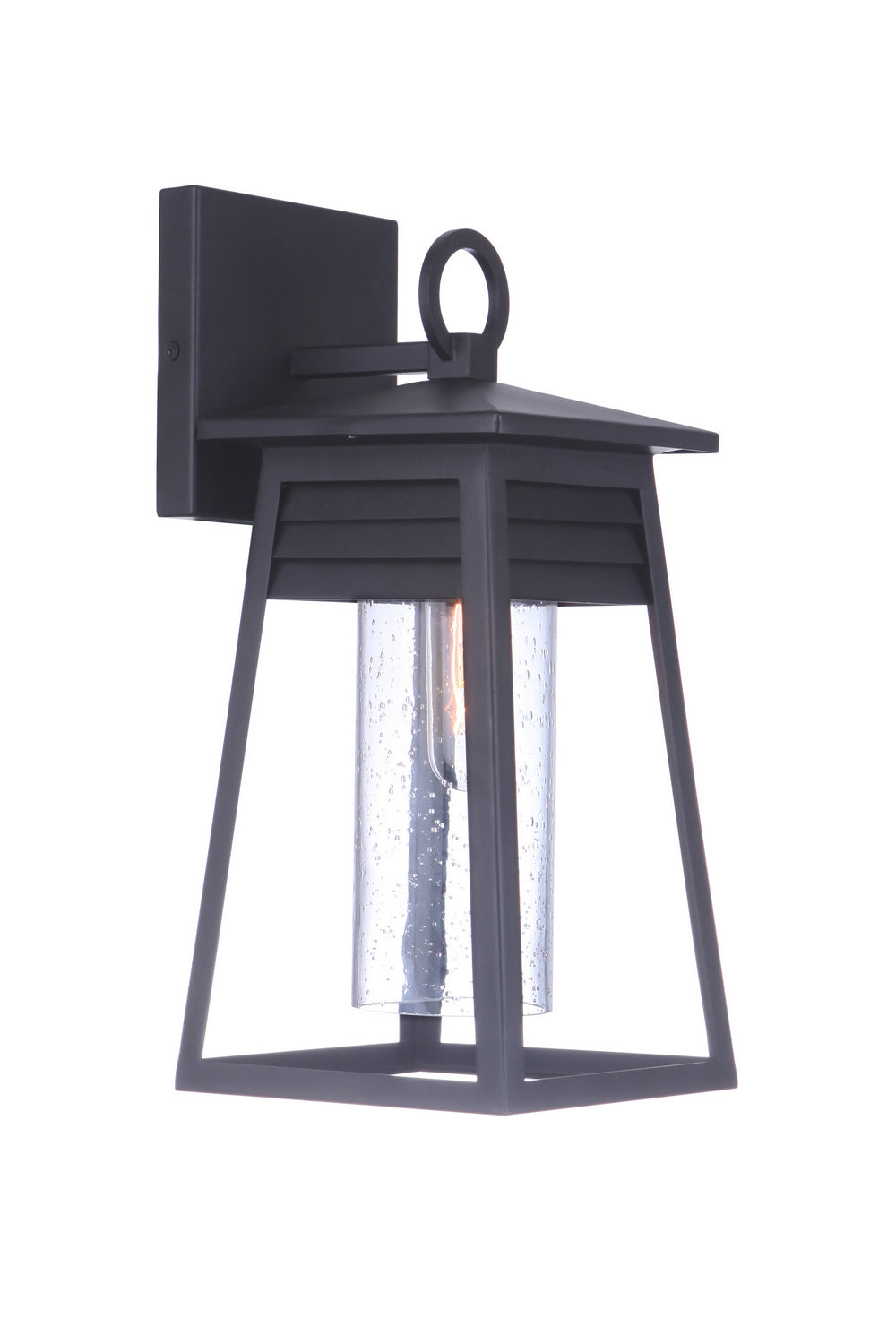 Textured Black Becca One Light Outdoor Wall Mount - Durable Exterior Sconce for Porch, Patio, and Garden Lighting