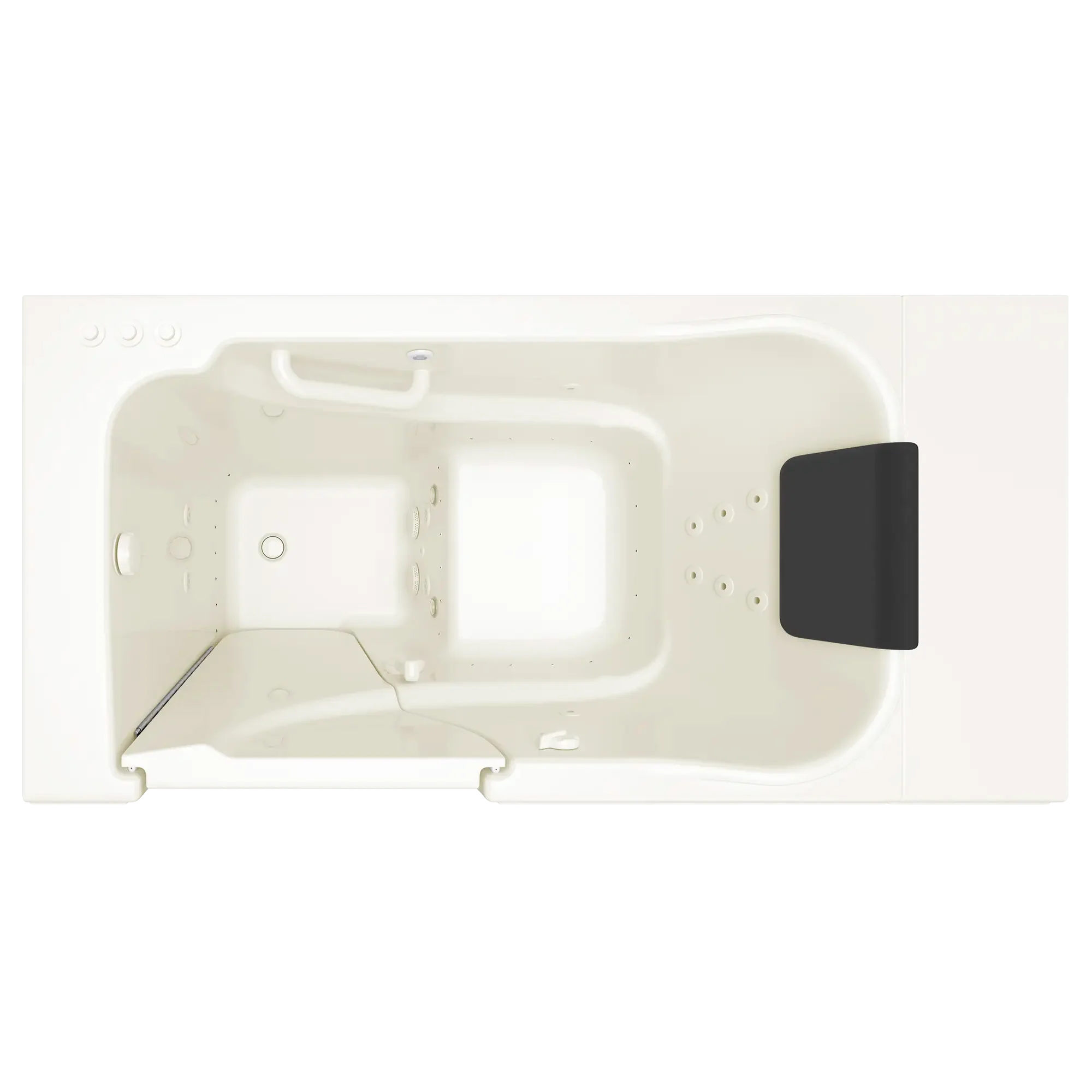 Premium 30 x 52 Inch Gelcoat Walk-In Bathtub with Air Spa & Whirlpool System - Left Hand Drain - Ideal for Elderly & Mobility Support, Home Safety & Relaxation Therapy