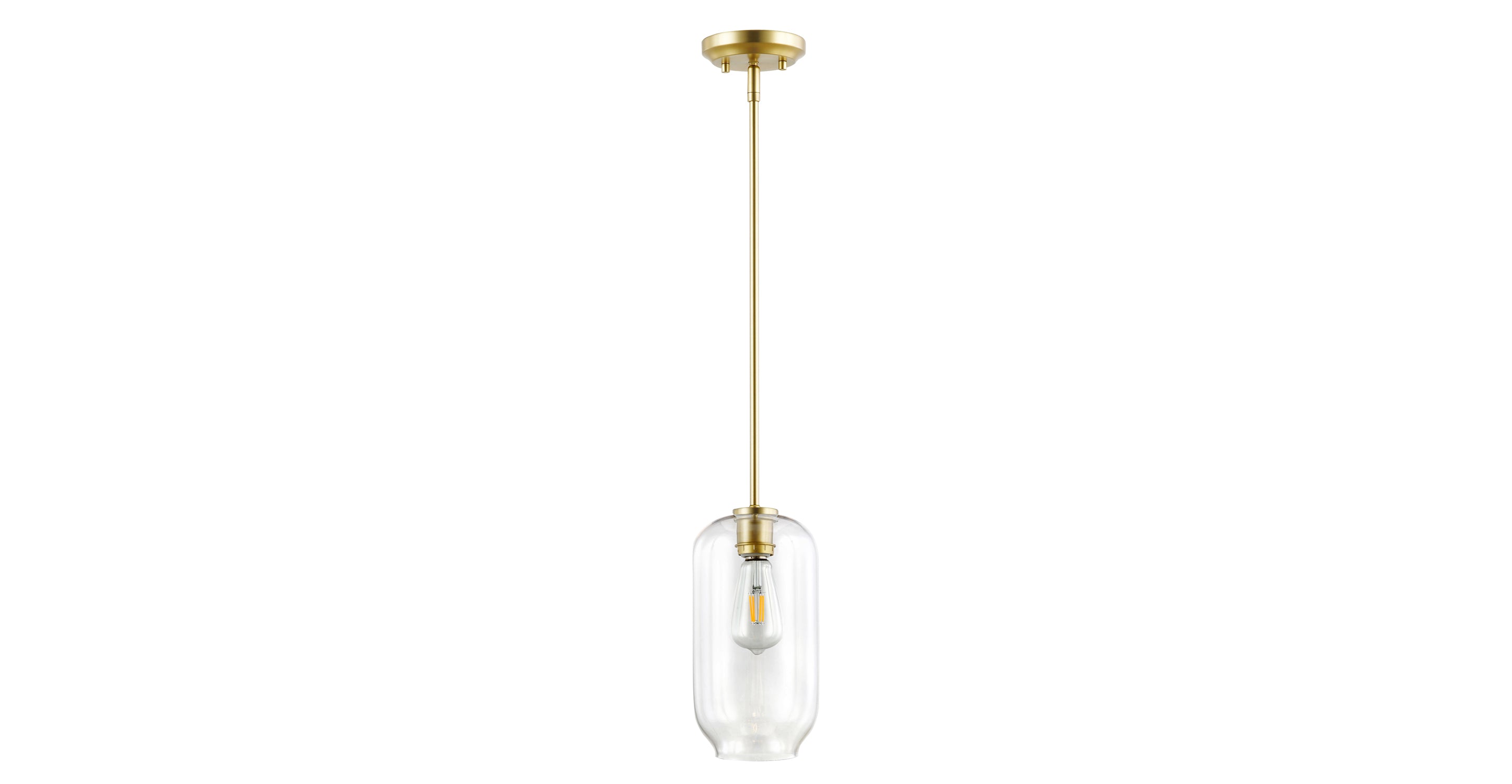 Modern Mila Pendant Light - Elegant Hanging Ceiling Lamp for Kitchen Island, Dining Room & Bedroom | Dimmable LED Lighting Fixture with Adjustable Height