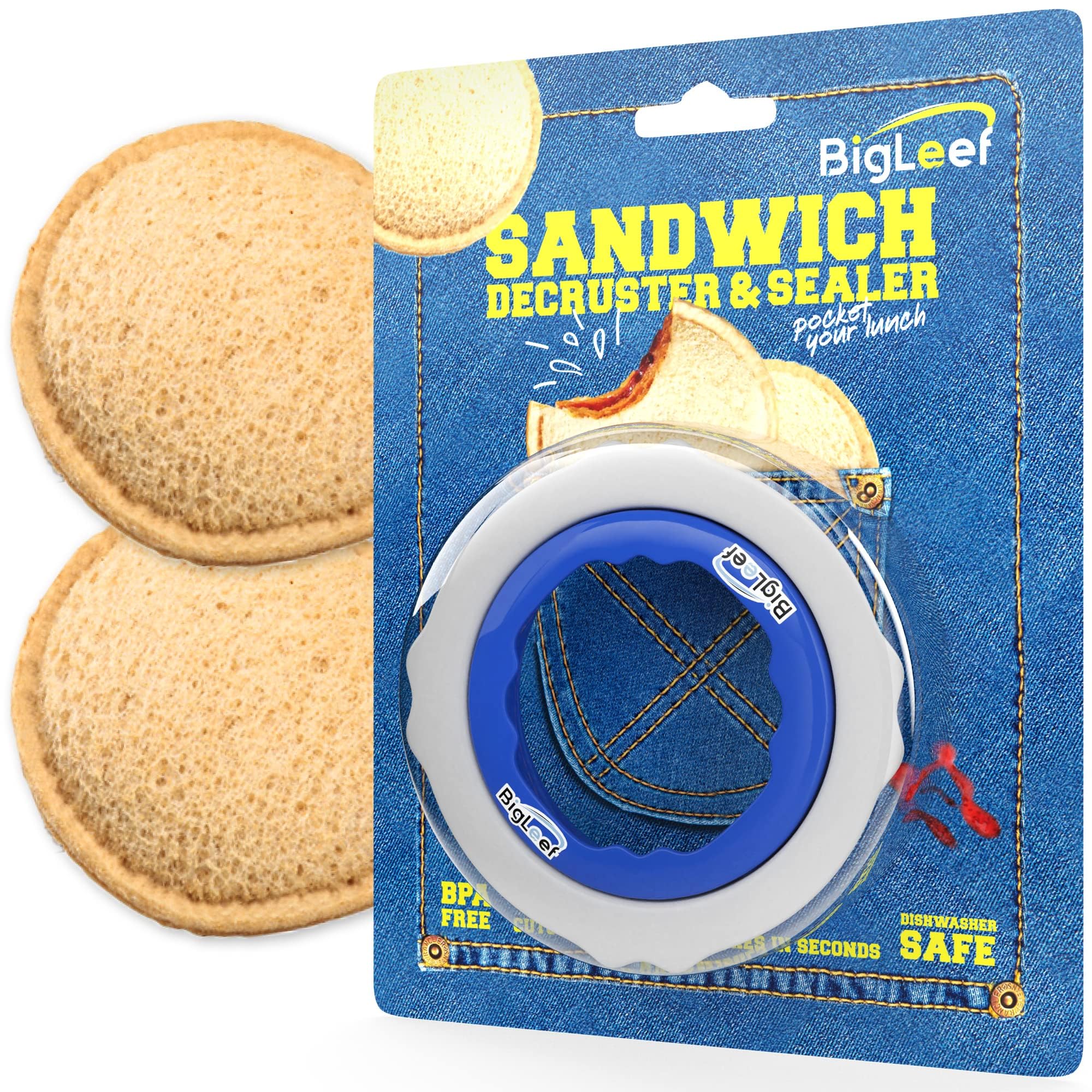 Uncrustable Sandwich Cutter and Sealer - Crustless PB&J Sandwich Maker Press - Safe for Kids, Easy to Use, Dishwasher Safe - Perfect for School Lunches, Picnics, and Quick Snacks
