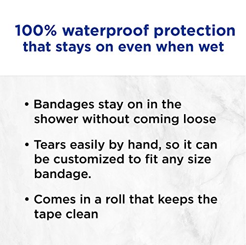 Johnson & Johnson Band-Aid 1 Inch Heavy Duty Waterproof First Aid Tape - 10 Yard Roll (24 Pack) for Wound Care, Sports Injuries & Outdoor Activities