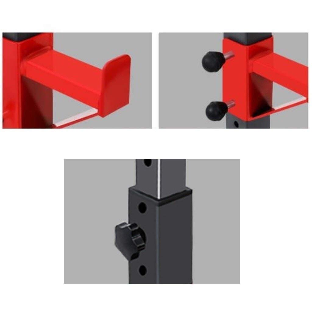 Adjustable Height Barbell Rack for Home Gym - Squat Rack, Bench Press & Weight Training Equipment - Perfect for Indoor Strength Training & Fitness Workouts