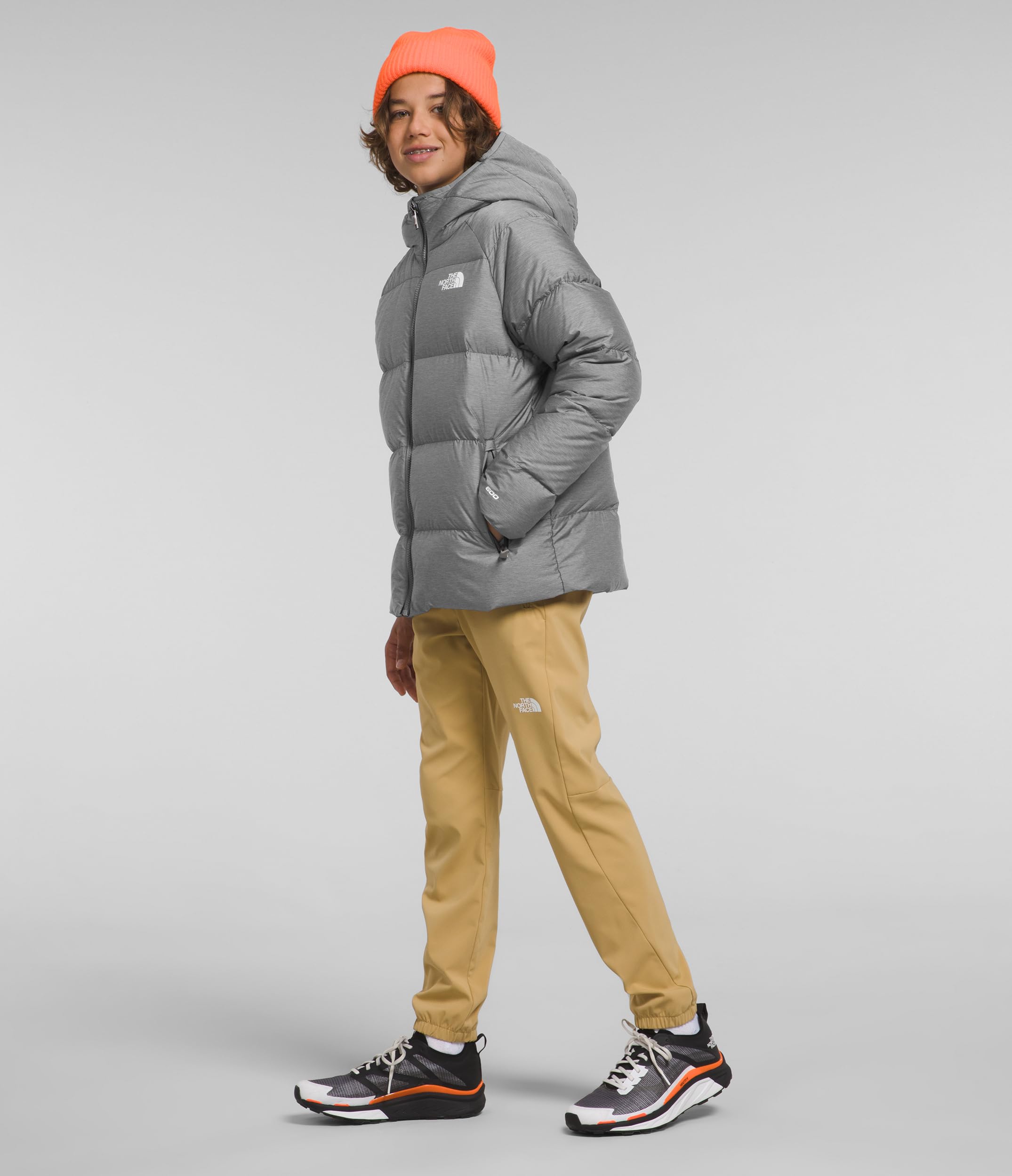 The North Face Reversible Down Hooded Jacket for Boys - Kids Winter Jacket for Cold Weather | Outdoor Activities, School & Play