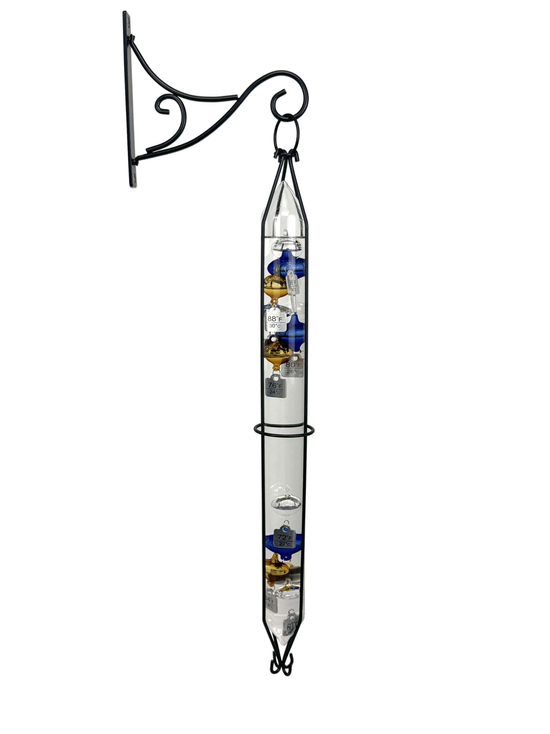 Glass Galileo Thermometer for Outdoor & Indoor Use - 23