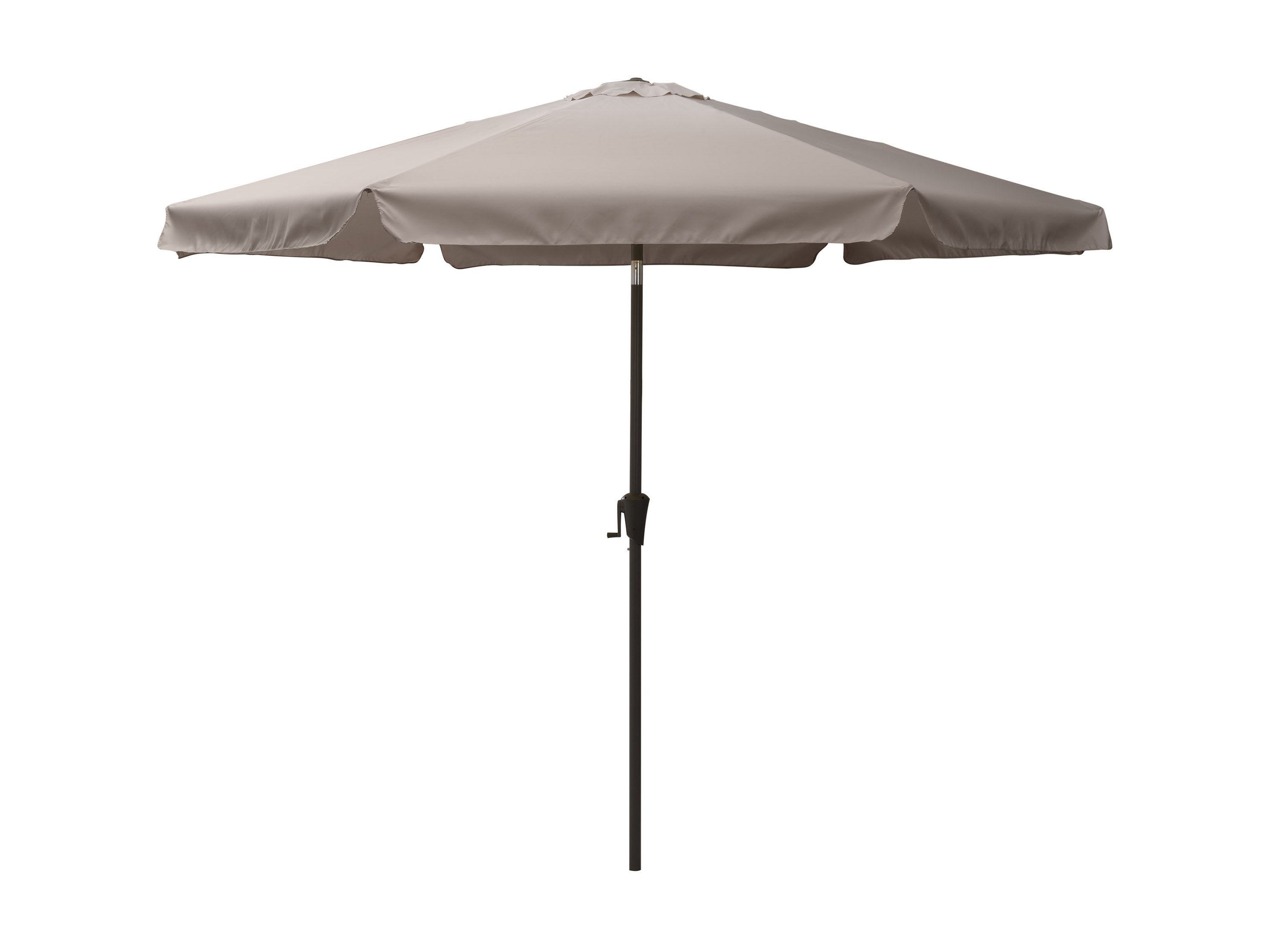 10ft Round Grey Patio Umbrella - Outdoor Sun Shade for Pool, Garden, and Backyard - UV Protection & Waterproof