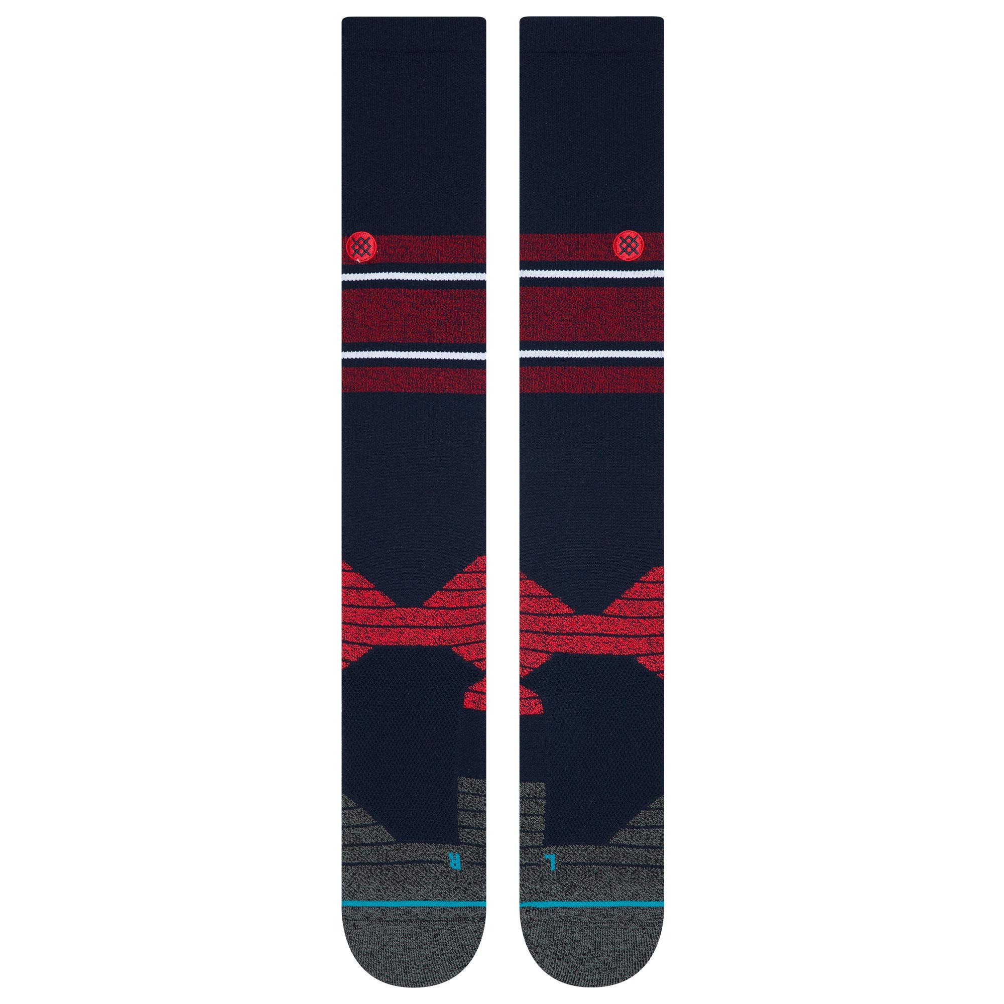 Stance Men's Diamond Pro OTC Stripe Socks - Comfortable Athletic Socks for Running, Basketball & Everyday Wear