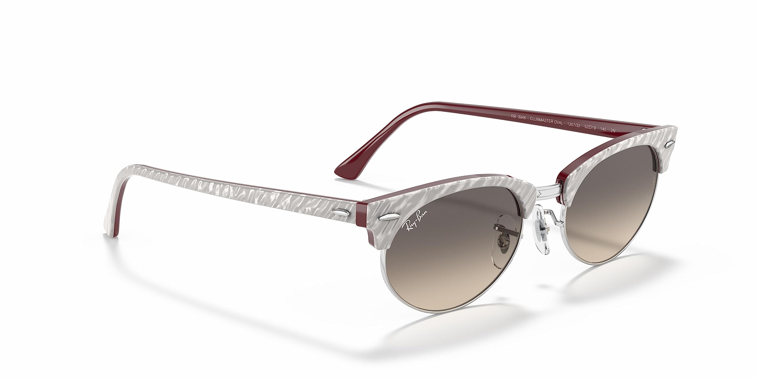 Ray-Ban RB3946 Clubmaster Oval Sunglasses for Men & Women - Classic Retro Style, UV Protection, Lightweight & Comfortable - Perfect for Driving, Beach, and Outdoor Activities
