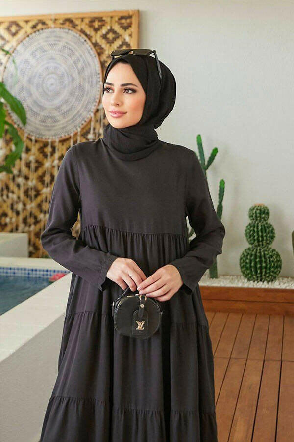 Elegant Tiered Long Maxi Dress - Modest Flowy Summer Dress for Women - Perfect for Beach Vacations, Weddings & Casual Outings