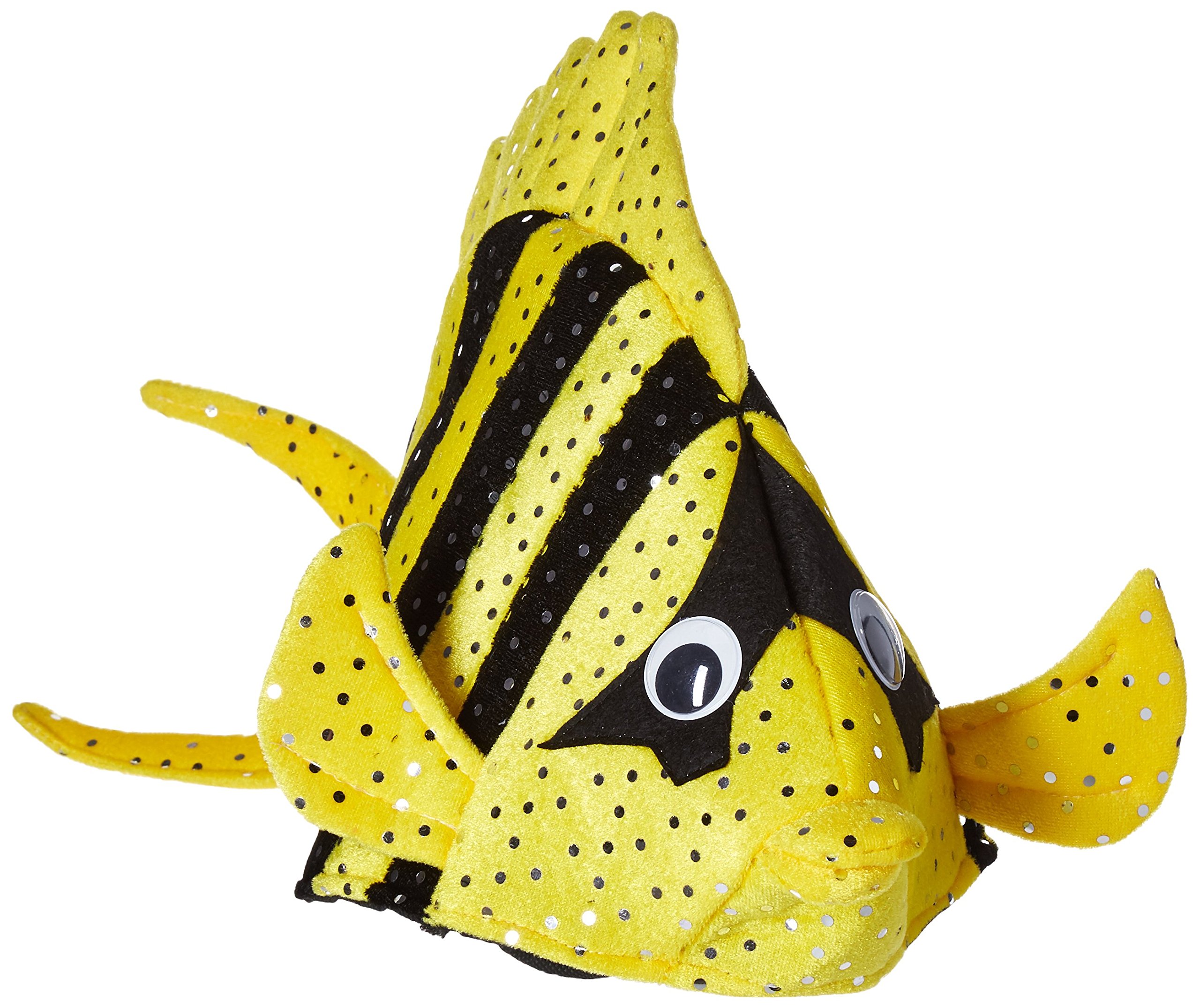 Beistle Plush Luau Fish Hats for Hawaiian Party Decor