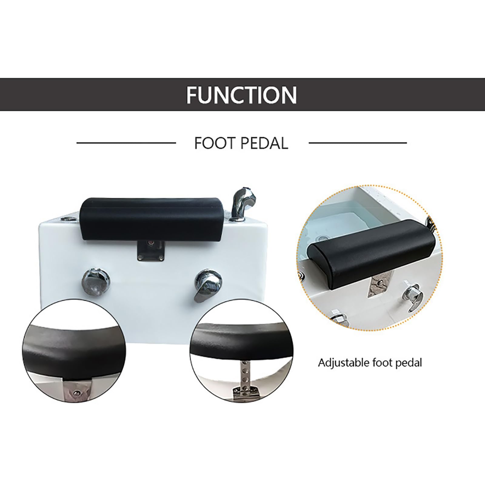 Relaxing Foot Spa Bath Massager with Acrylic Basin - Home Pedicure & Foot Care for Tired Feet - Perfect for Stress Relief, Laundromats & At-Home Spa Treatments