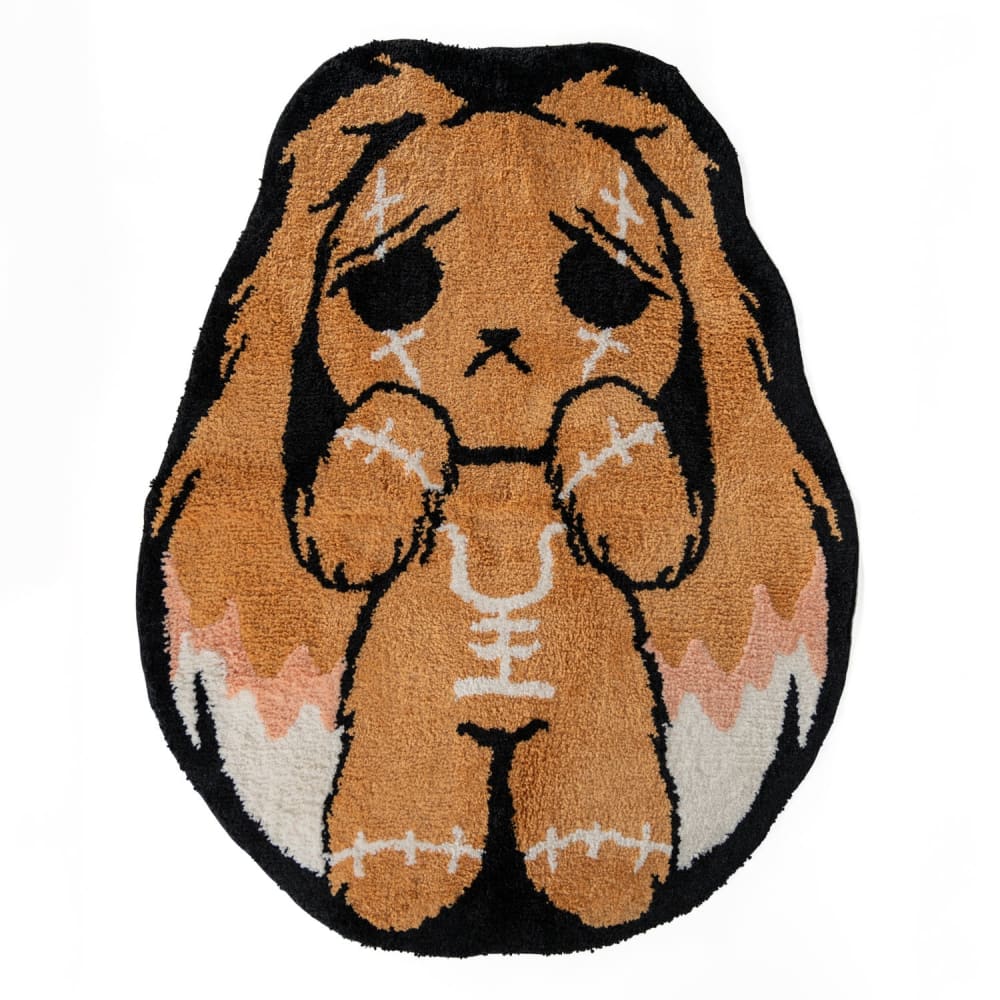 Soft Plush Anxiety Relief Rabbit Rug - Cozy Comfort for Stress & Relaxation - Perfect for Bedroom, Nursery, or Meditation Space