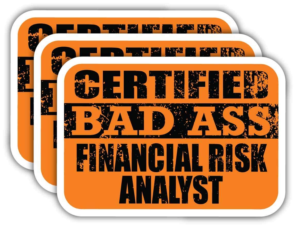 Certified Financial Risk Analyst Stickers - Funny Job Gift for Laptops, Cars & Work Gear